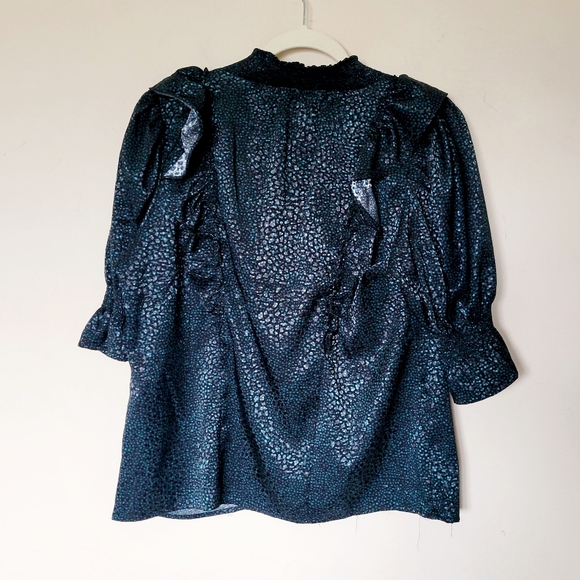 Matilda Jane Good Hart Ruffle It Up Dot Print Blouse - Picture 5 of 7